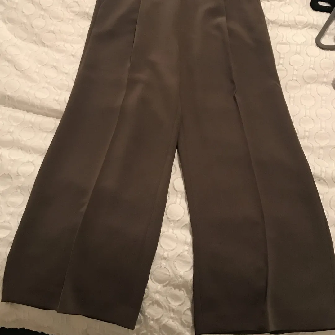 Size 4 Wide Leg Wilfred Pants - taupe photo 1