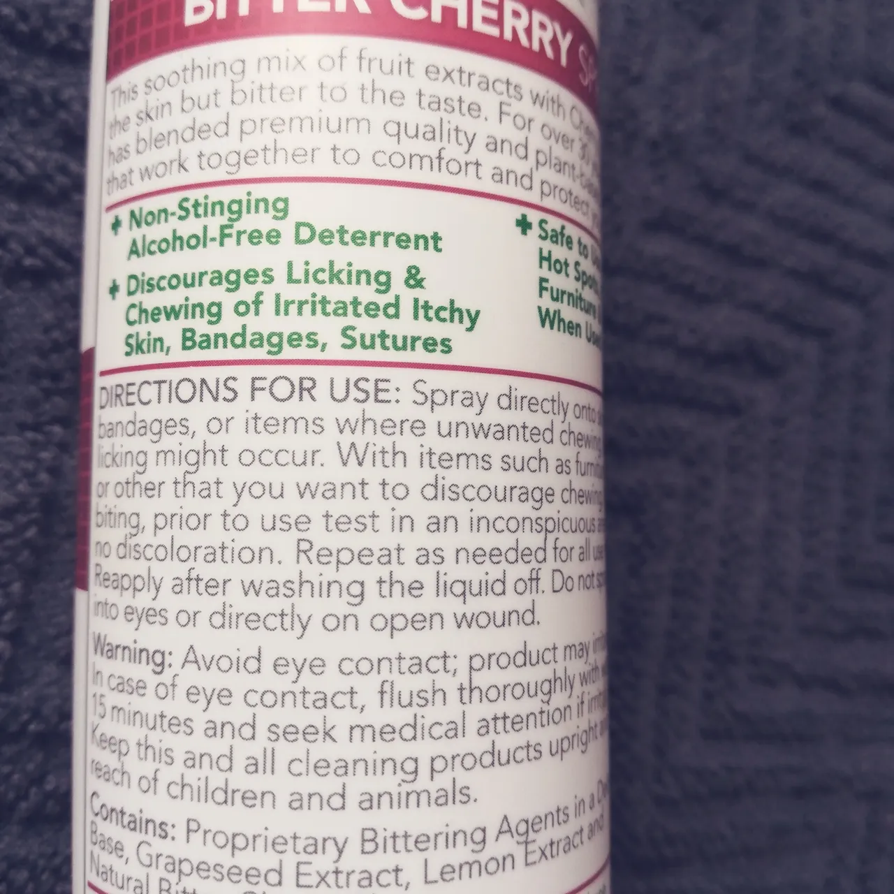 all natural bitter cherry spray for pets photo 3