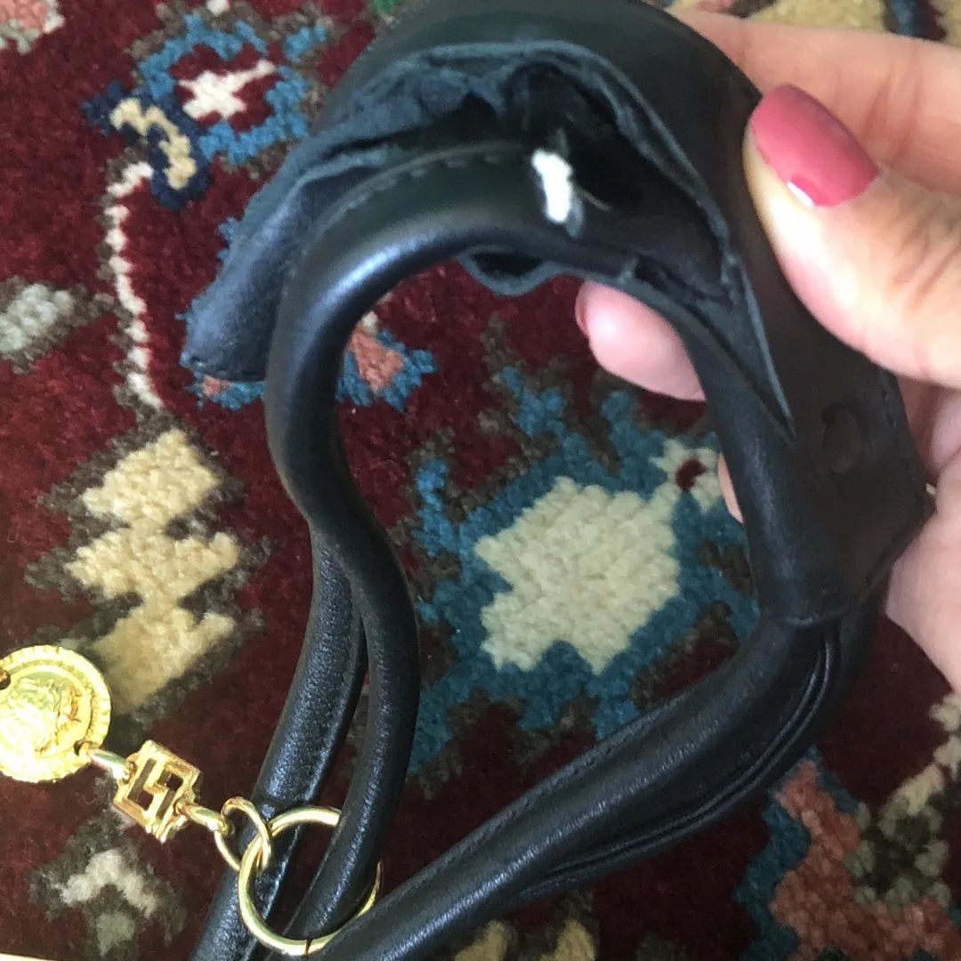 Vintage Versace handbag With Gold Chain (not Authentic) photo 5