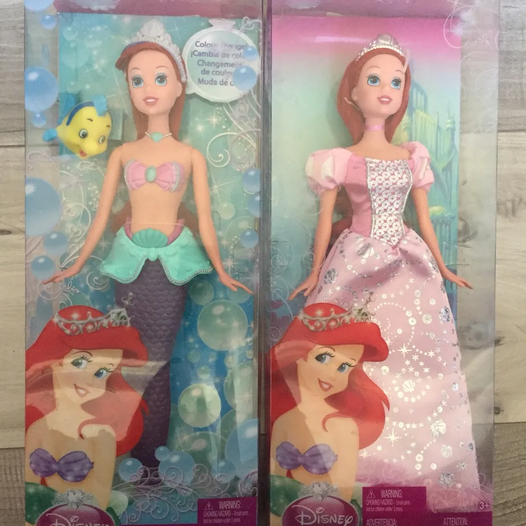 Brand New Disney Princess Ariel Dolls photo 1