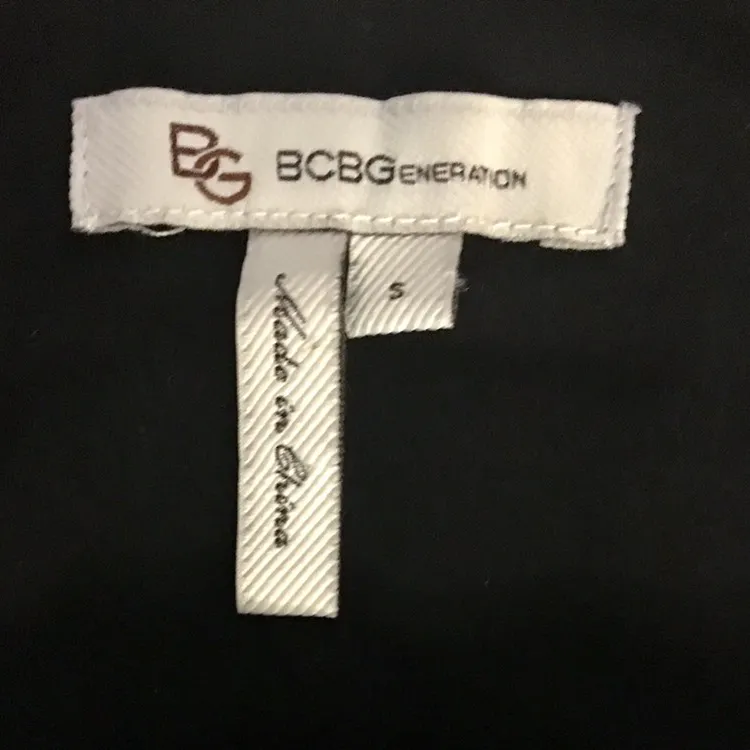 BCBGeneration Black And White Stretch Mini Dress photo 4