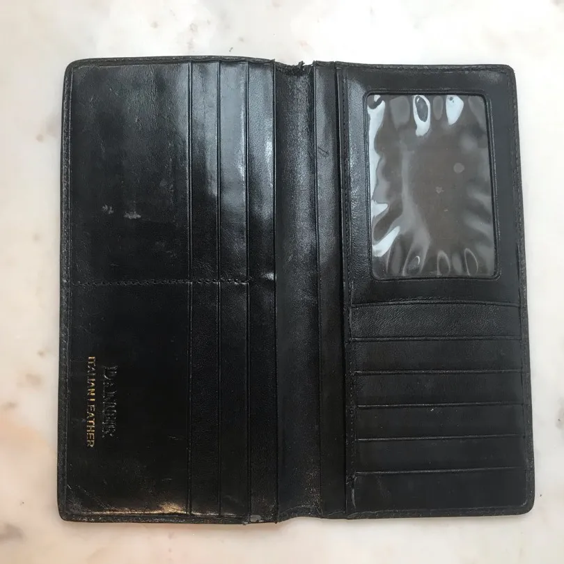 Black Danier Leather Wallet photo 3
