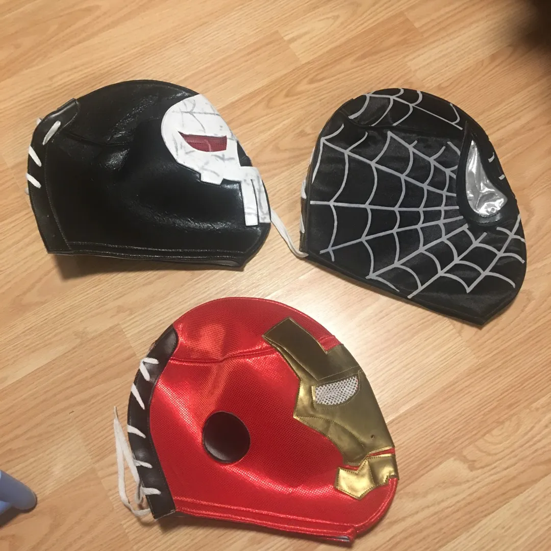 Lucha libre Masks - Spider-Man , Punisher, Iron Man - Kids Si... photo 1