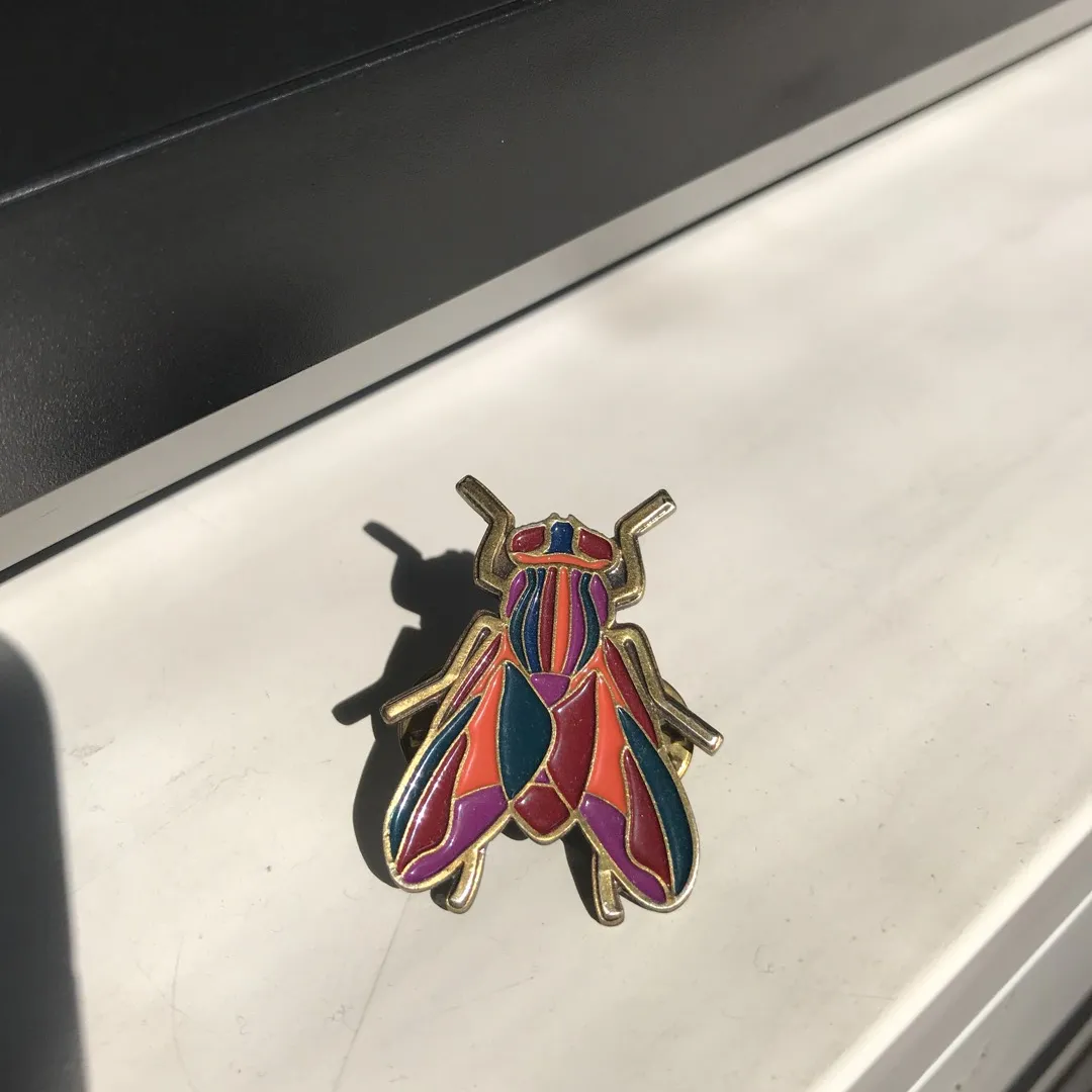 Karen Walker Enamel cicada pin photo 1