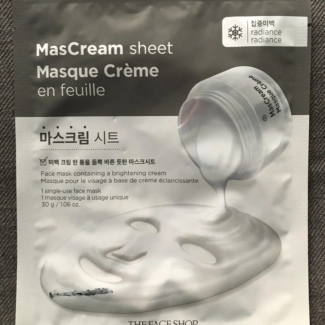 The Face Shop “MasCream” Sheet photo 1