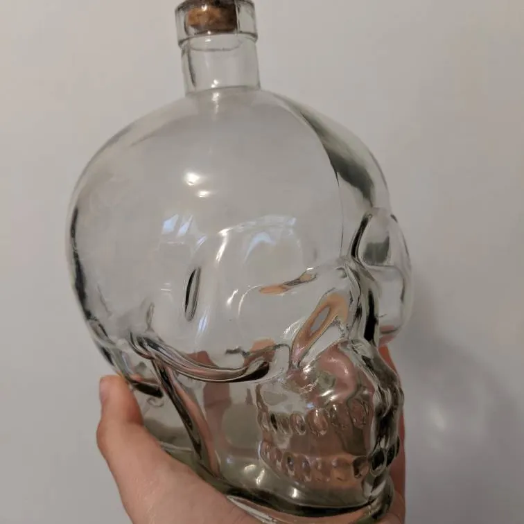 Skull Head Bottle w/ Cork photo 1