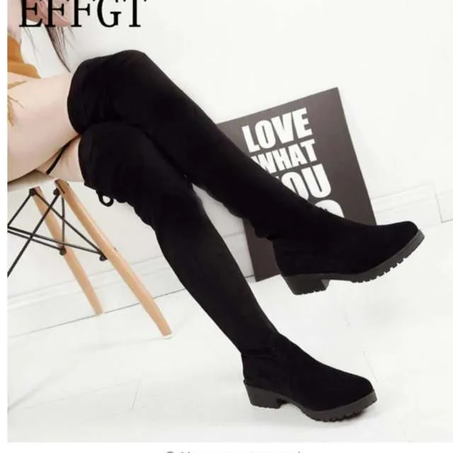 Thigh High Black Boots photo 1