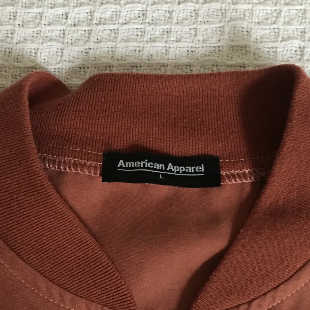 JACKET GONE—american apparel mock neck shirt photo 7
