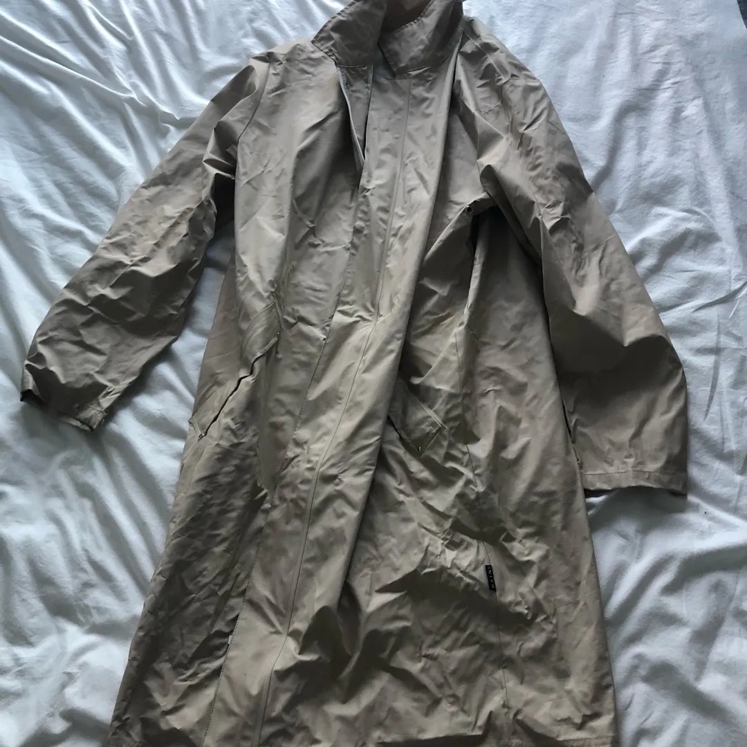 beige rains jacket, size m photo 1