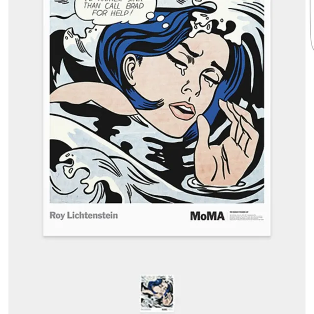 MOMA Lichtenstein: Drowning Girl Poster photo 1