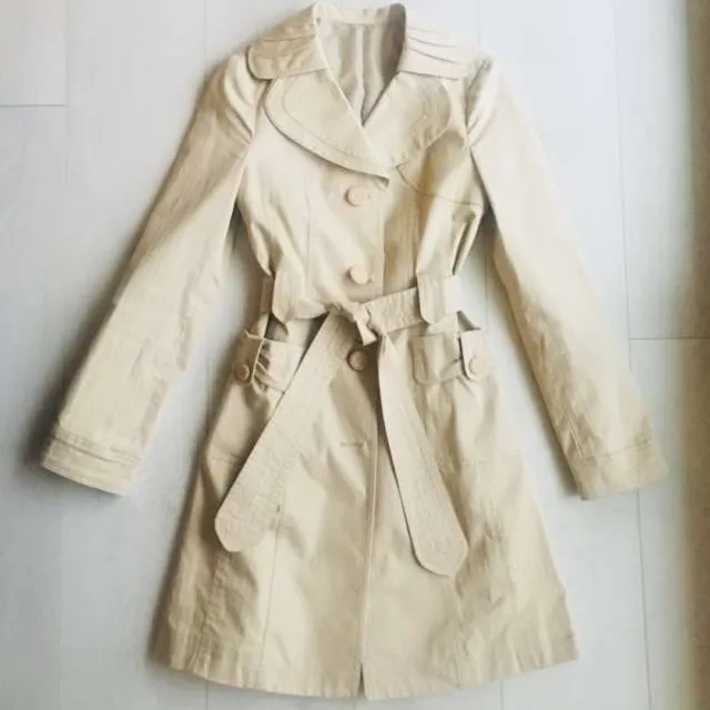 Beige Trench Size Small photo 1