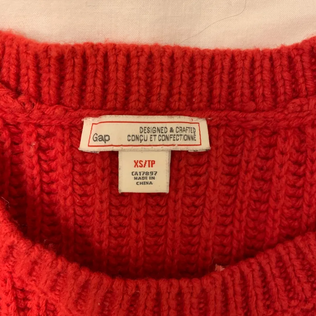 Gap Knit Sweater (red) photo 3