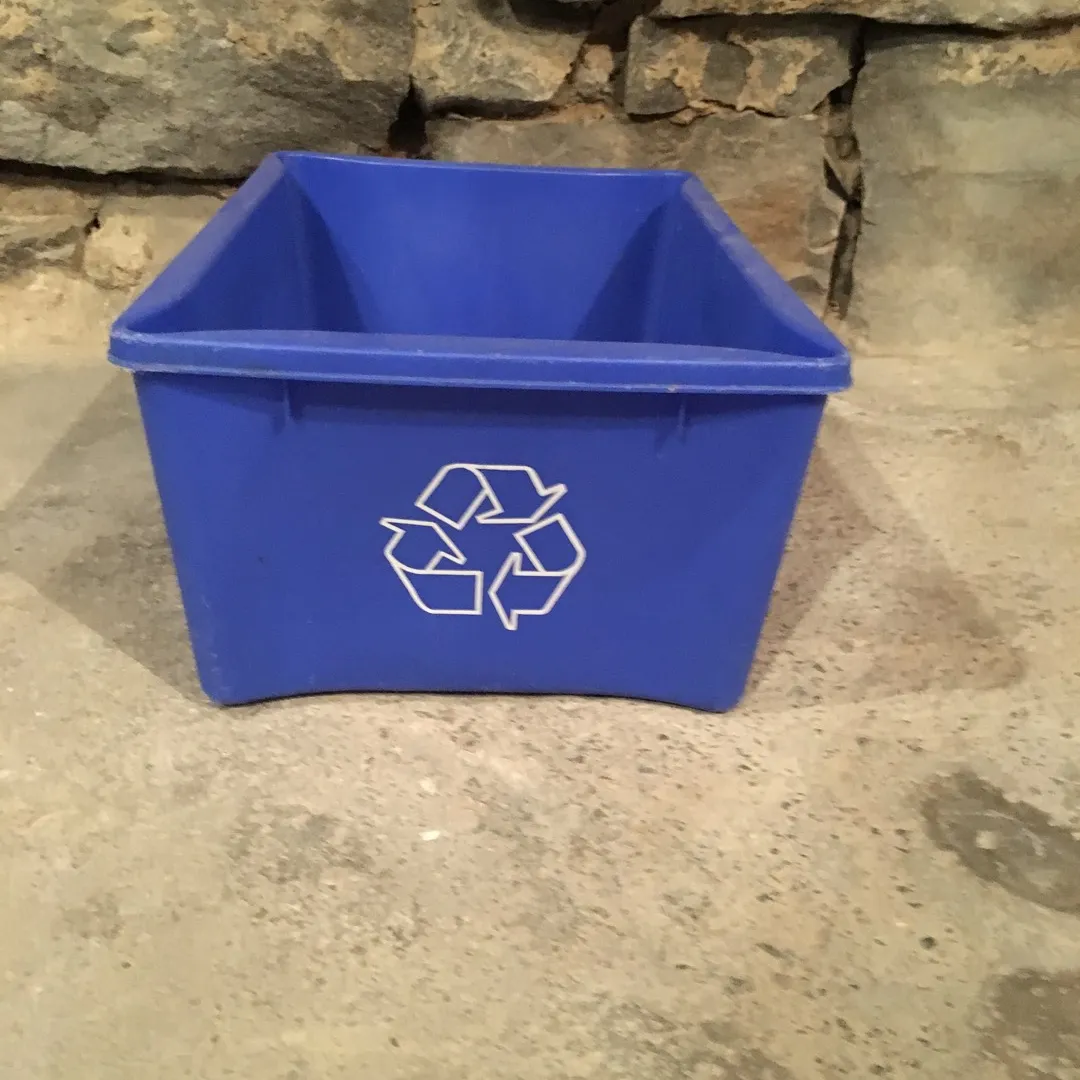 Small Blue Recycling Box photo 1