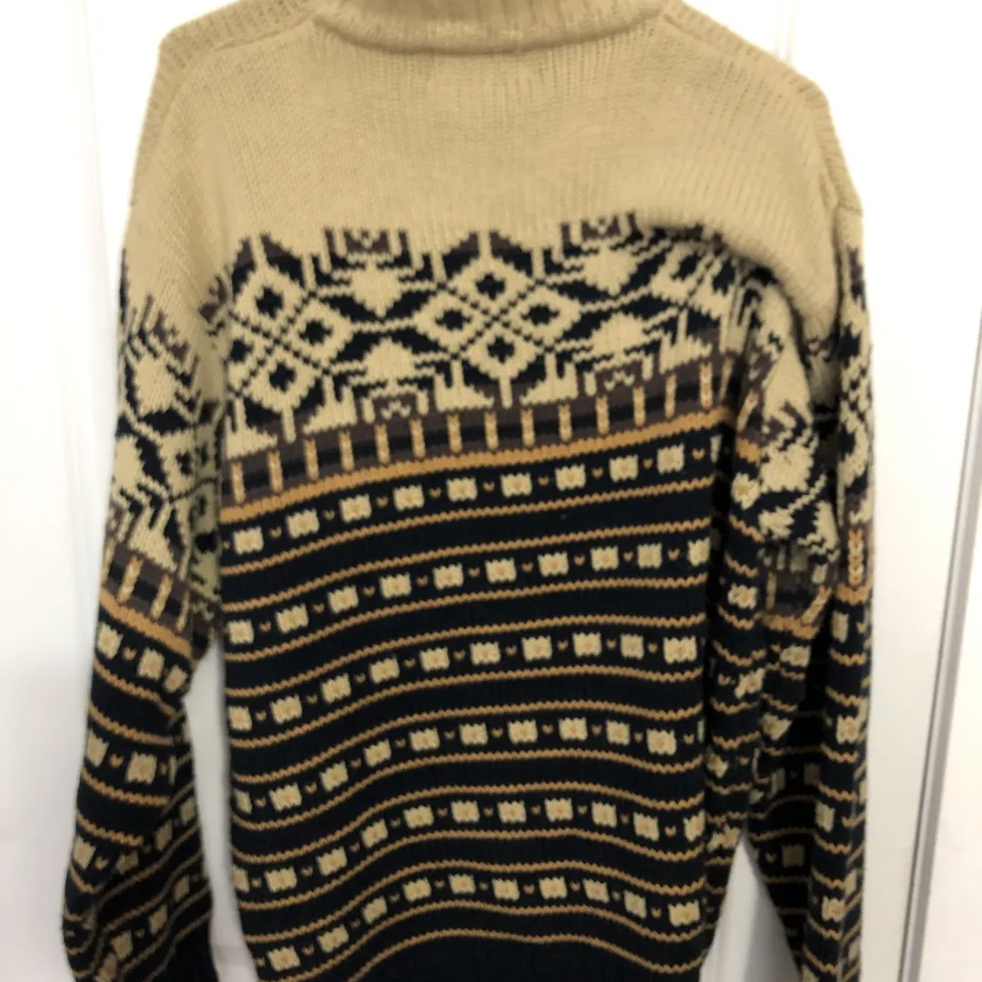 Vintage Eddie Bower Pull Over Knit Sweater Size M photo 3