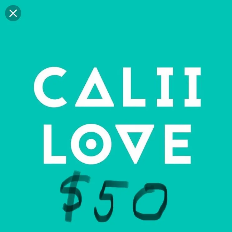 $50 GC to Calii Love photo 1