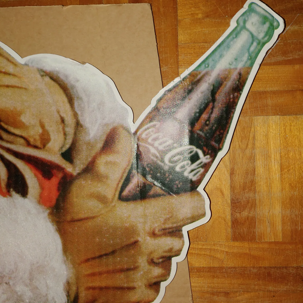 Coca-Cola Santa Claus Cardboard Standup Advertising 62" x 43" photo 6