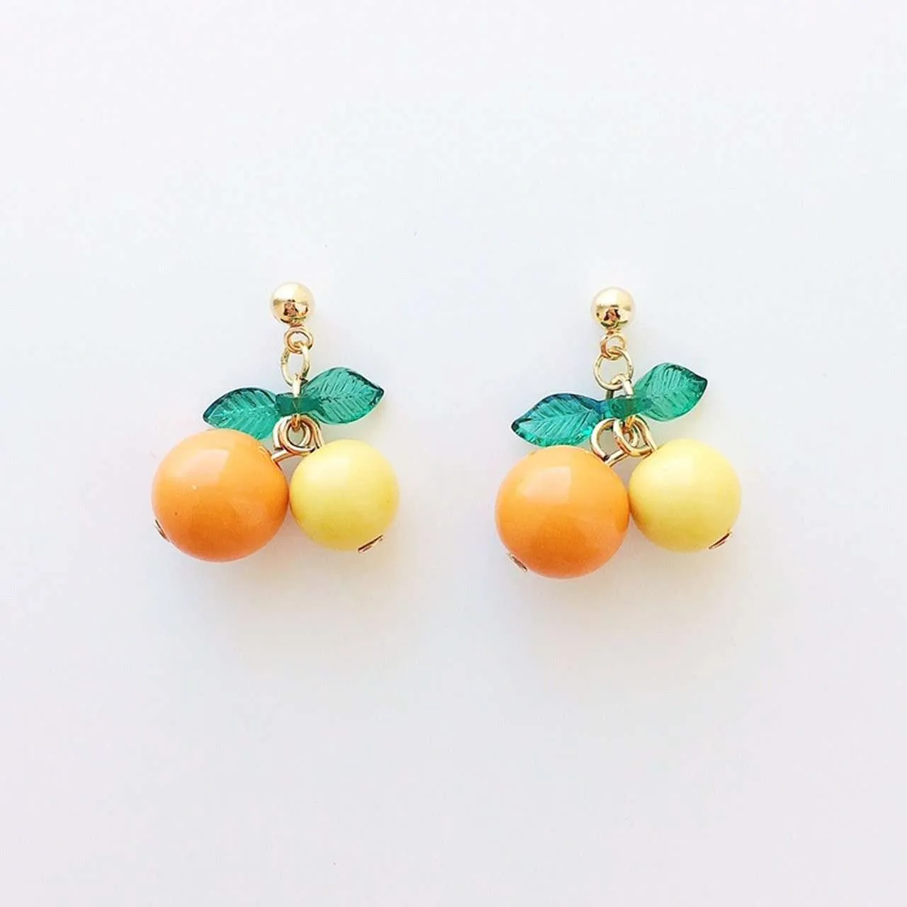 Round fruit earrings photo 1