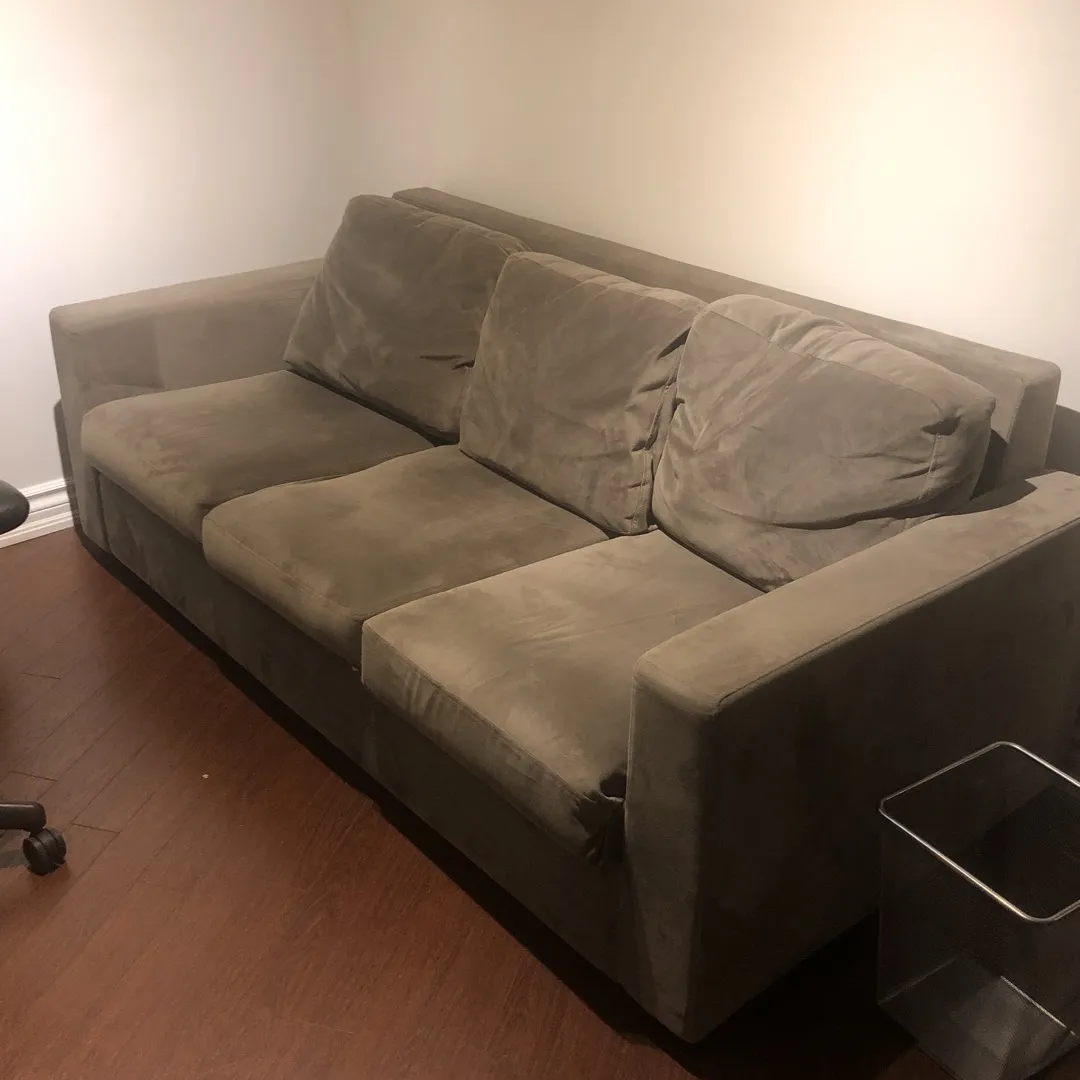 EUC: Grey Pull Out Couch photo 1