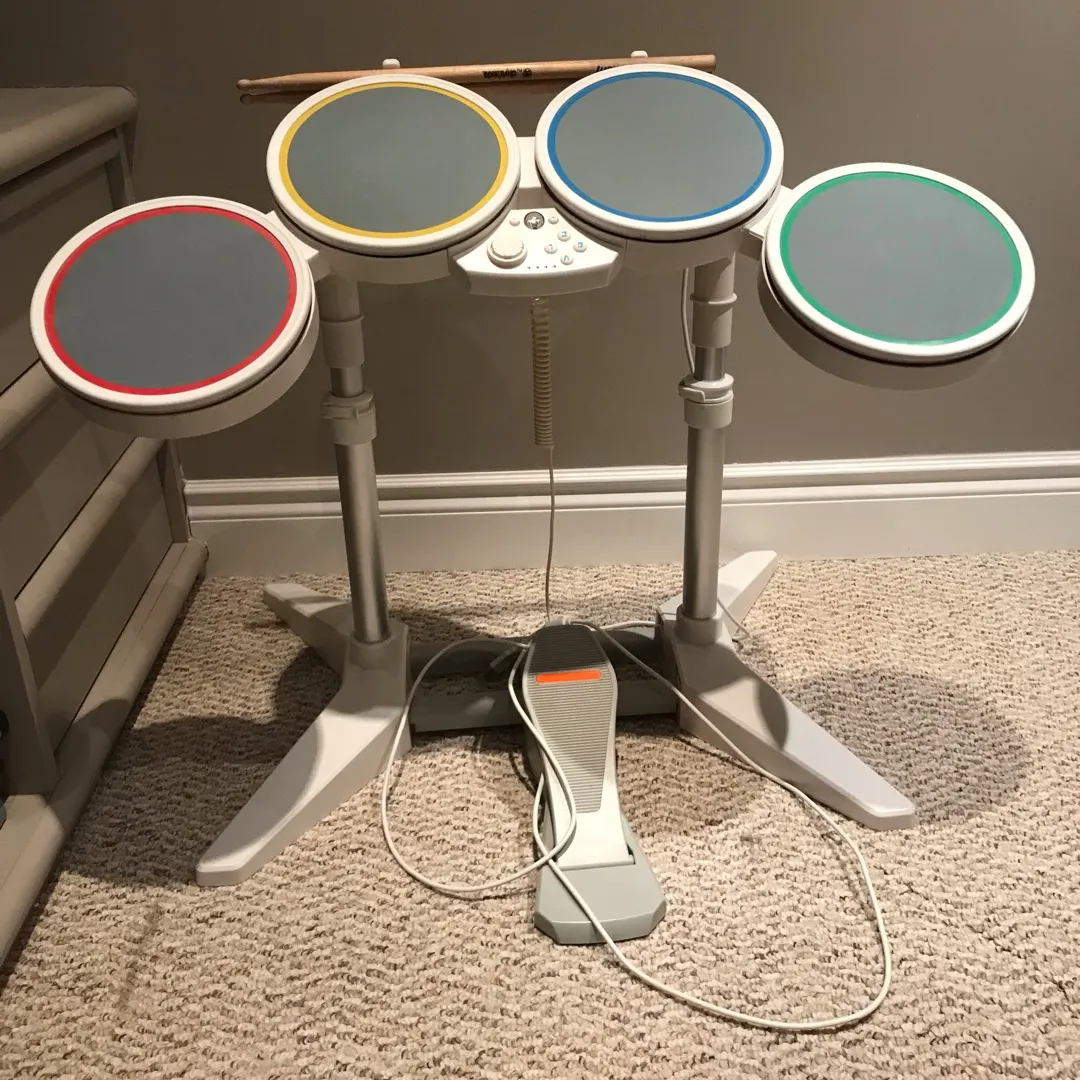 Wii Rock Band Drum Set photo 1