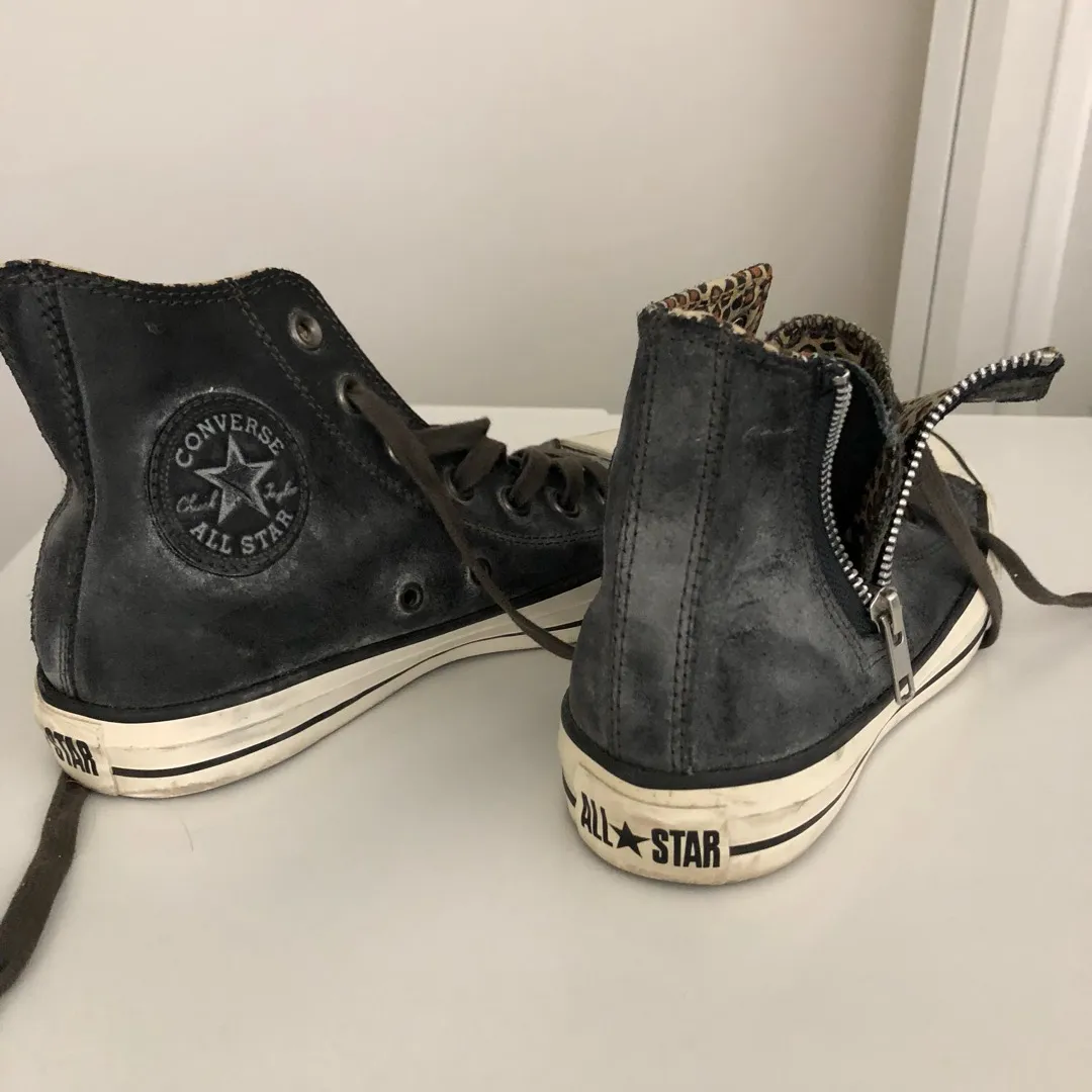 Gently Used Ladies 6.5 Converse High Tops photo 1