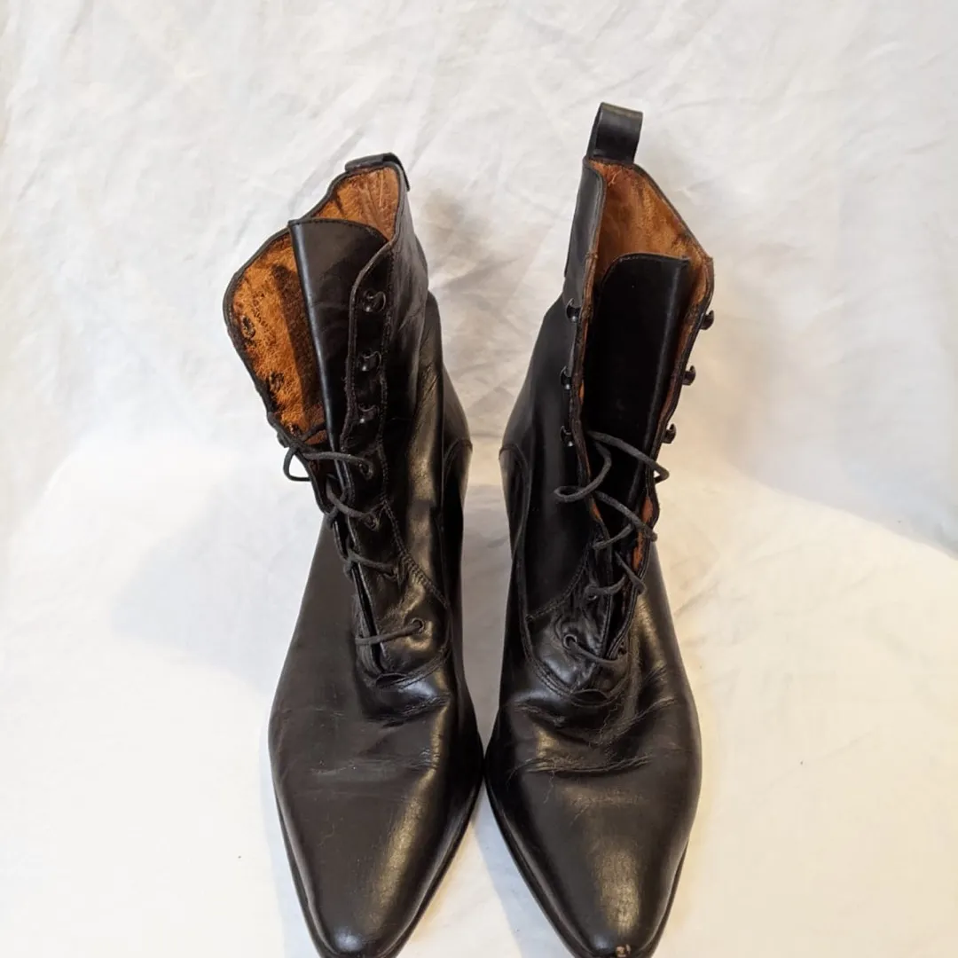 Boots Vntg Lace-up Leather size 7 photo 1