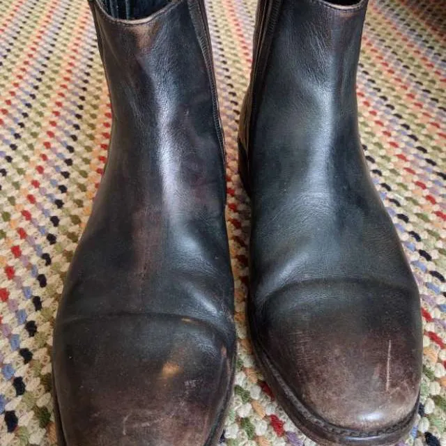 John Varvatos Chelsea Boots. Size 10ish photo 3