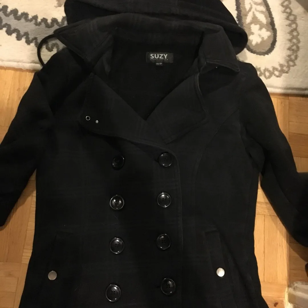 Suzy Shier XS Peacoat Black Jacket photo 1