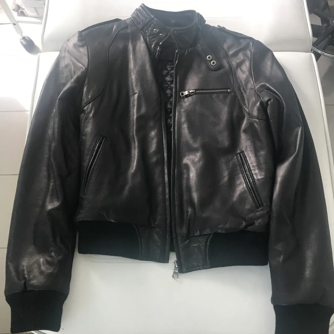 Sexy Super Soft Lamb Leather Moto Jacket 😍 SM photo 1