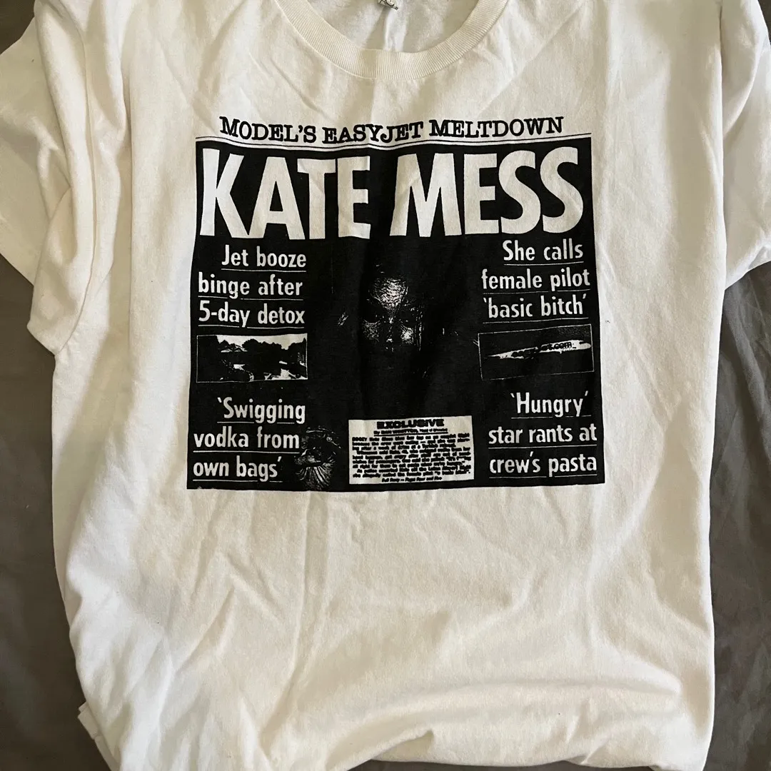 Kate Moss “KATE MESS” Tabloid Tee photo 1