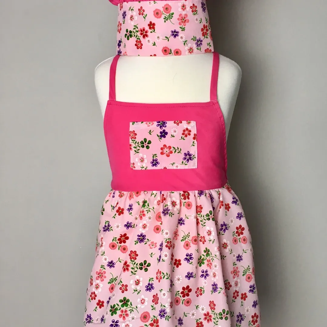 Kids Chef Hat And Apron Sets photo 1