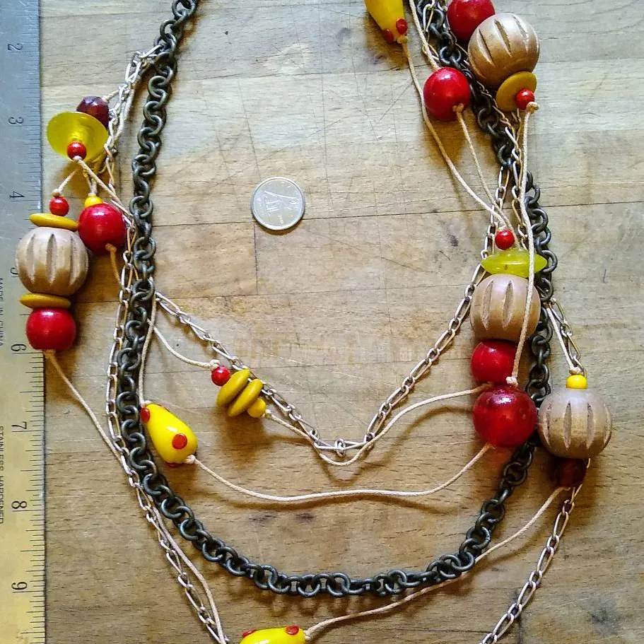 Statement Beaded Necklace photo 1
