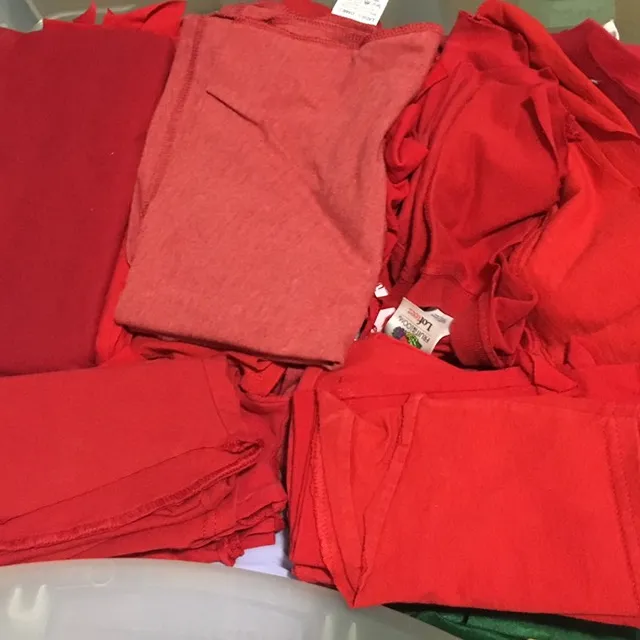 Red T-Shirt Fabric photo 1