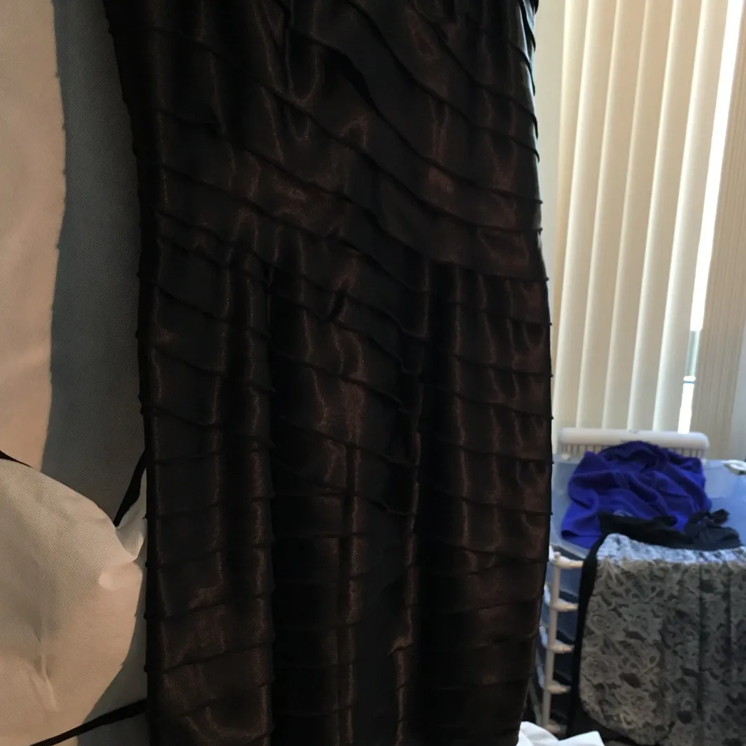 Bnwt Strapless Silk Look Dress From Bcbg Tags On photo 8