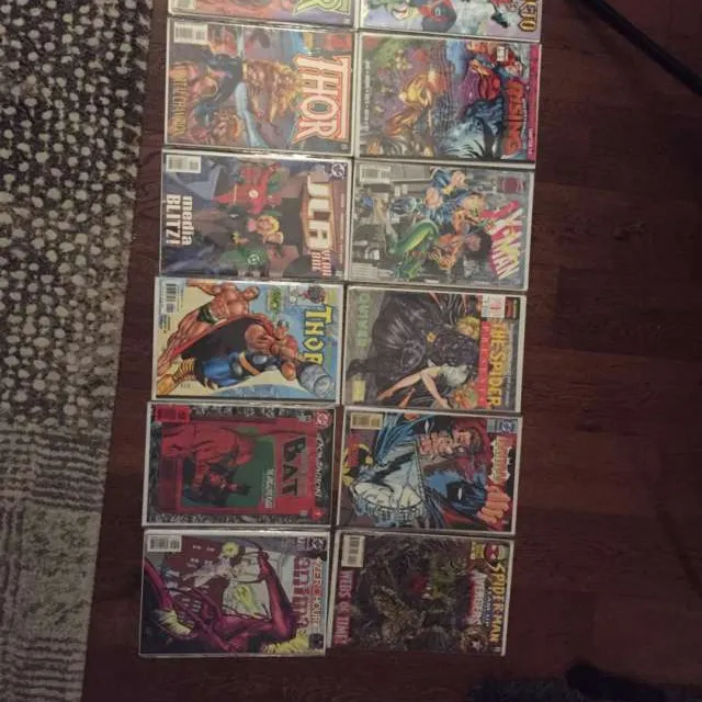 12 Marvel & DC Comics, from 1995-1998 photo 1