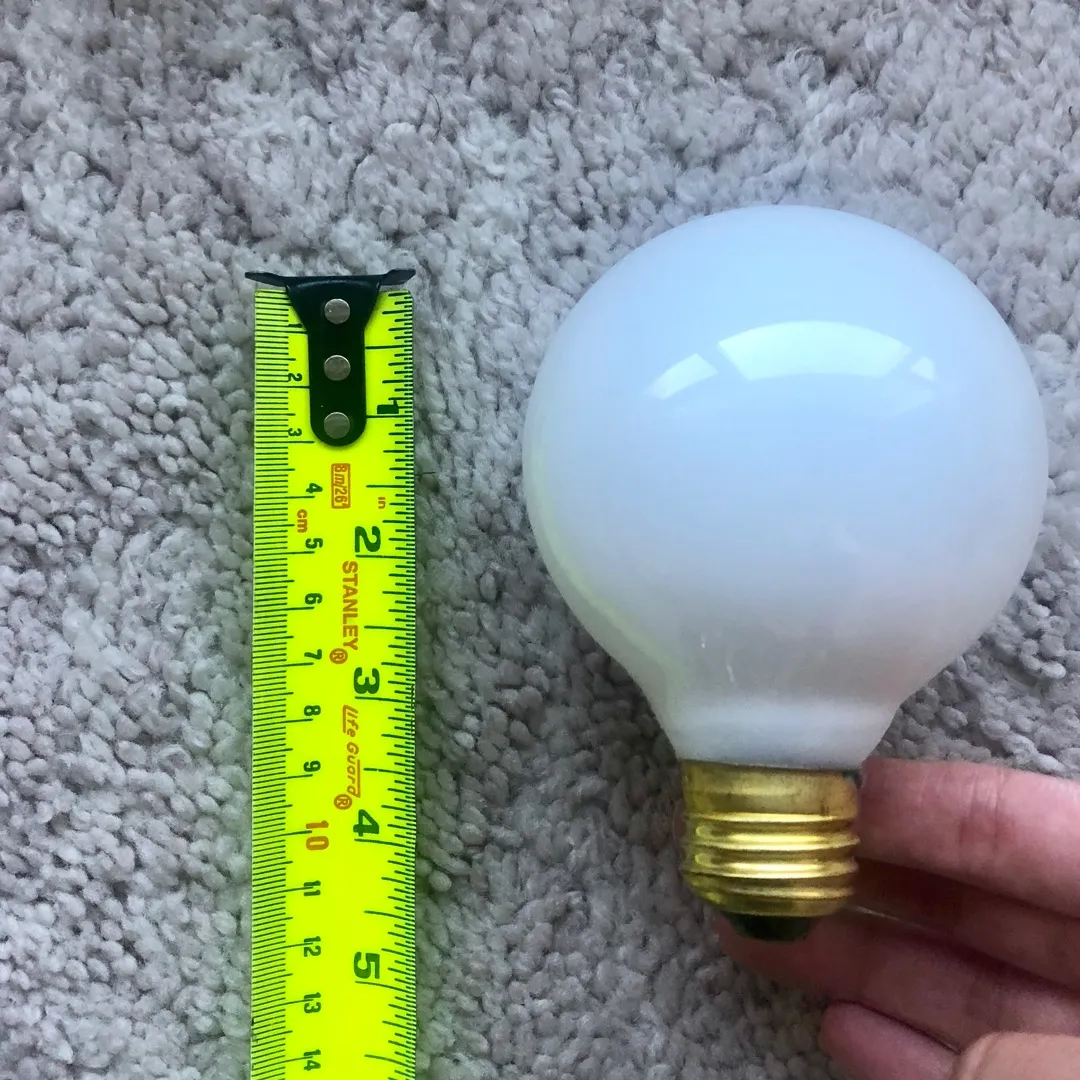 White Globe Light Bulbs photo 1