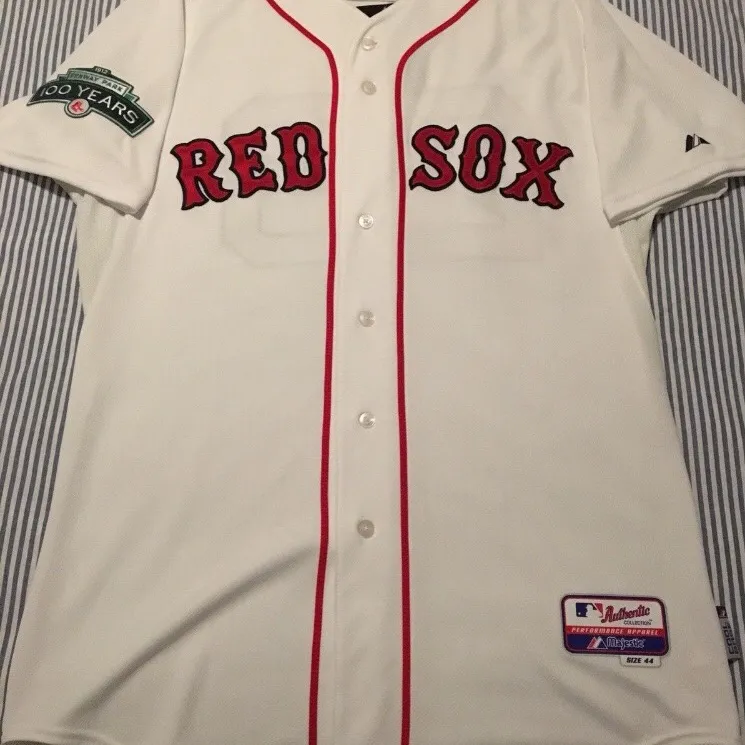 Authentic Boston Red Sox Jersey w 2012 Fenway Patch photo 1