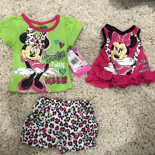 Minnie Mouse Baby Girl Outfit With Tags photo 1