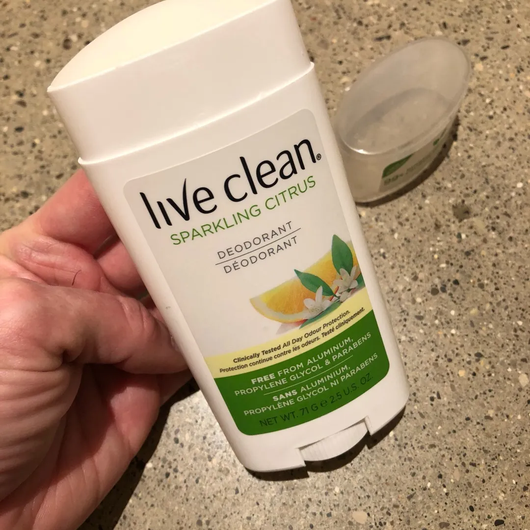Live Clean Deodorant. Nearly New photo 1
