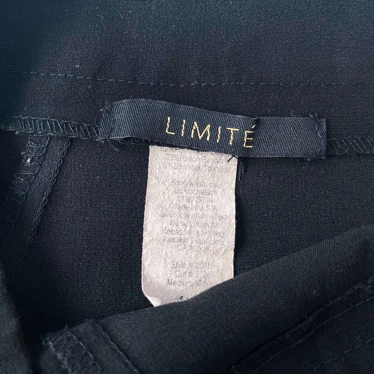 Vintage Limité Black Midi Skirt photo 3