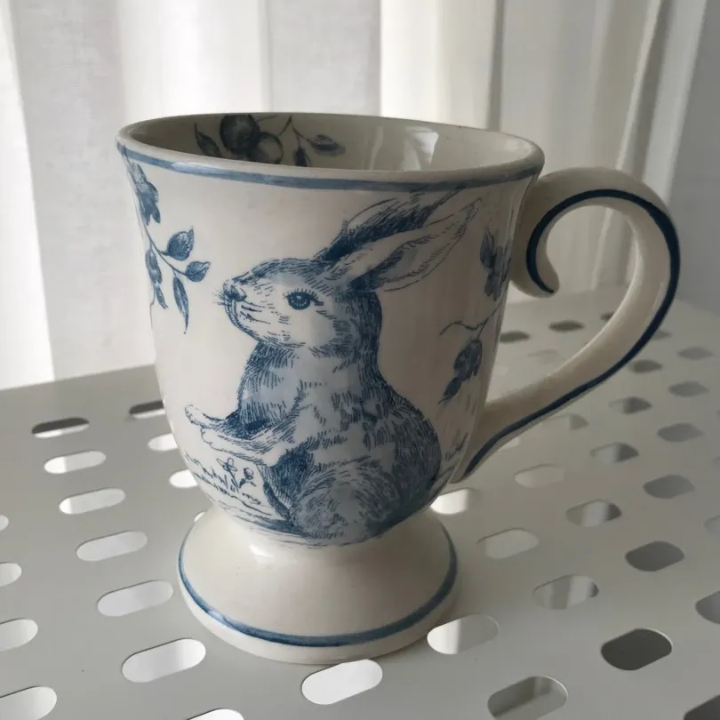 Small Ceramic Mug Plant Pot With Antique Design photo 1