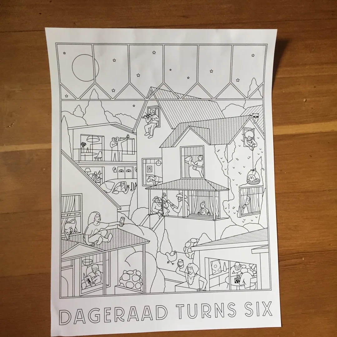 Dageraad Colouring Page photo 1