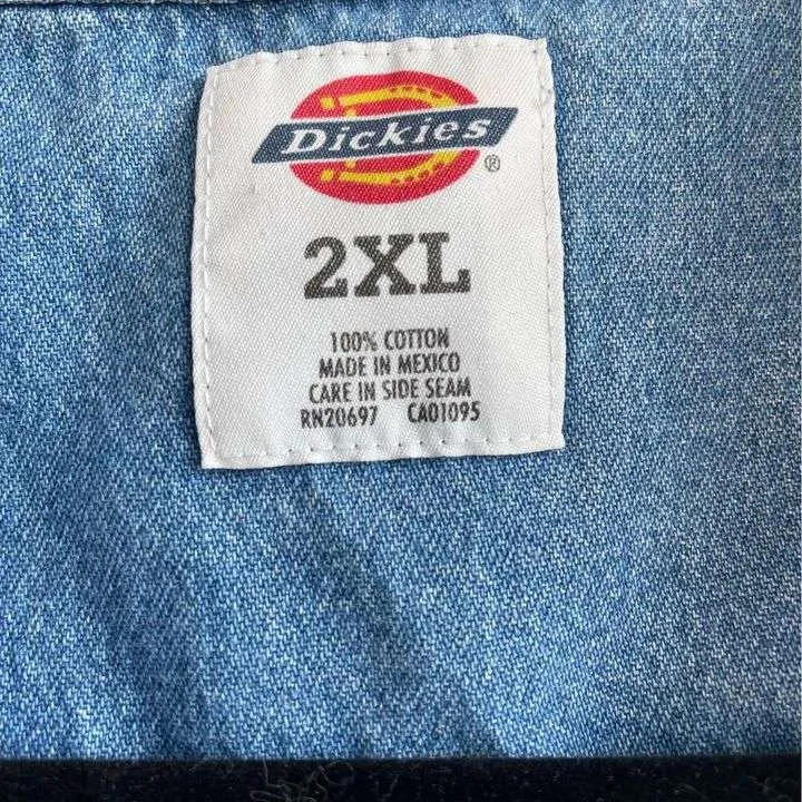 Dickie’s denim sweater/button down shirt photo 3