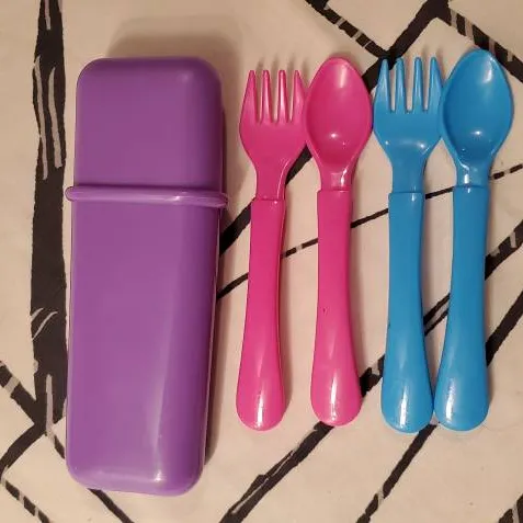 ♻️Tiny Plastic Cutlery Travel Set photo 1