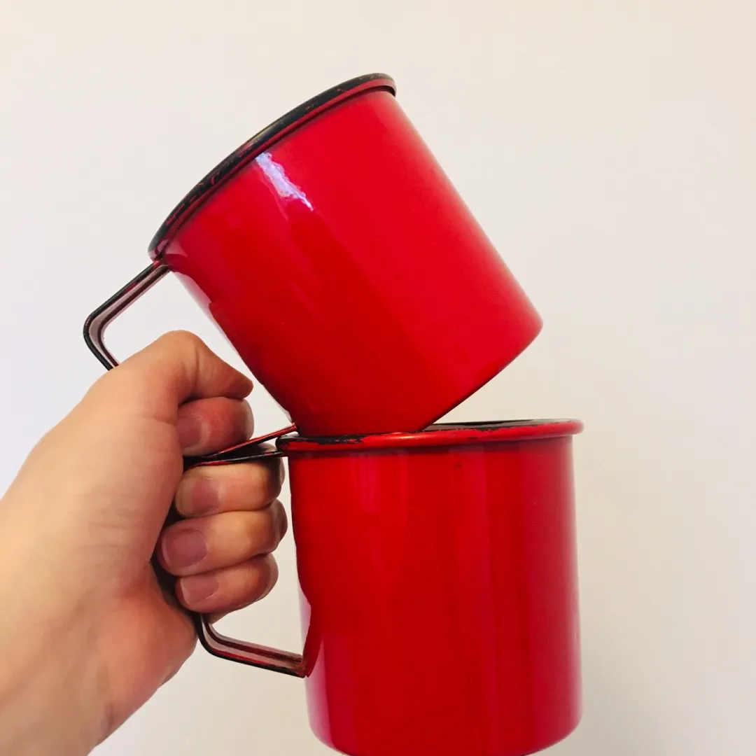 Red Aluminum Mugs photo 1