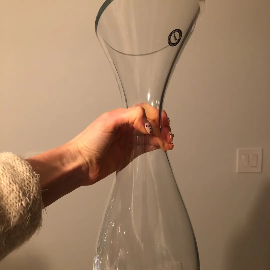 Mouth Blown Glass Vase photo 1