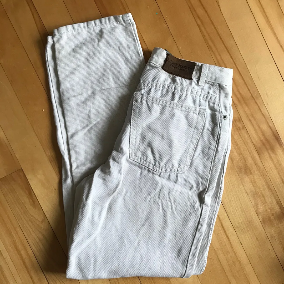 Ralph Lauren Size 4 White Jeans photo 1