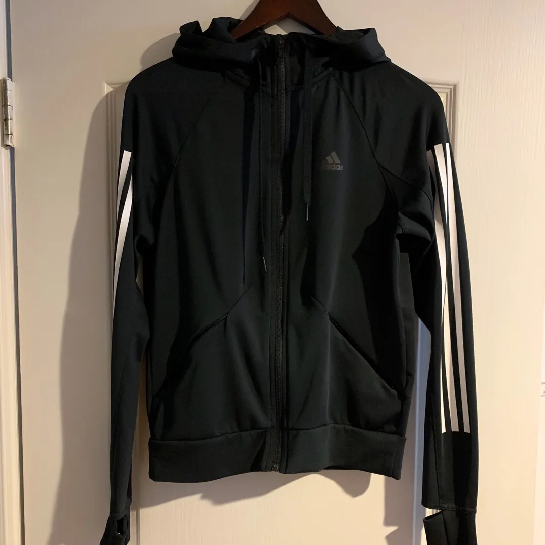Black Adidas Climalite Runner Jacket photo 1
