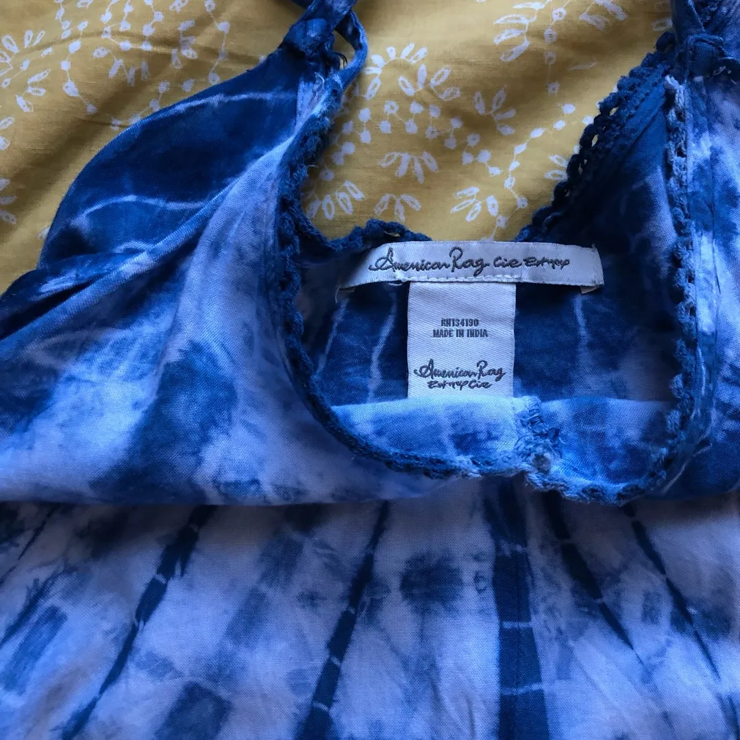 Blue tie dye American Rag Dress -medium/large photo 4