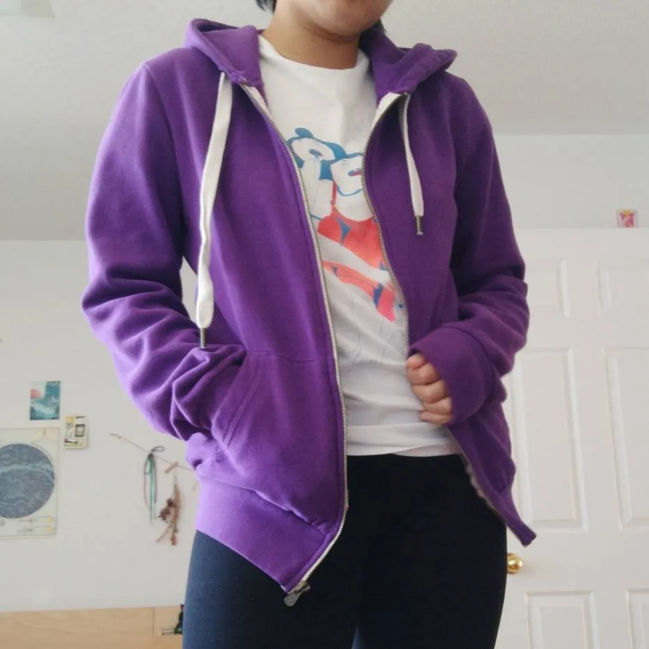 purple hoodie (size s-m) photo 1