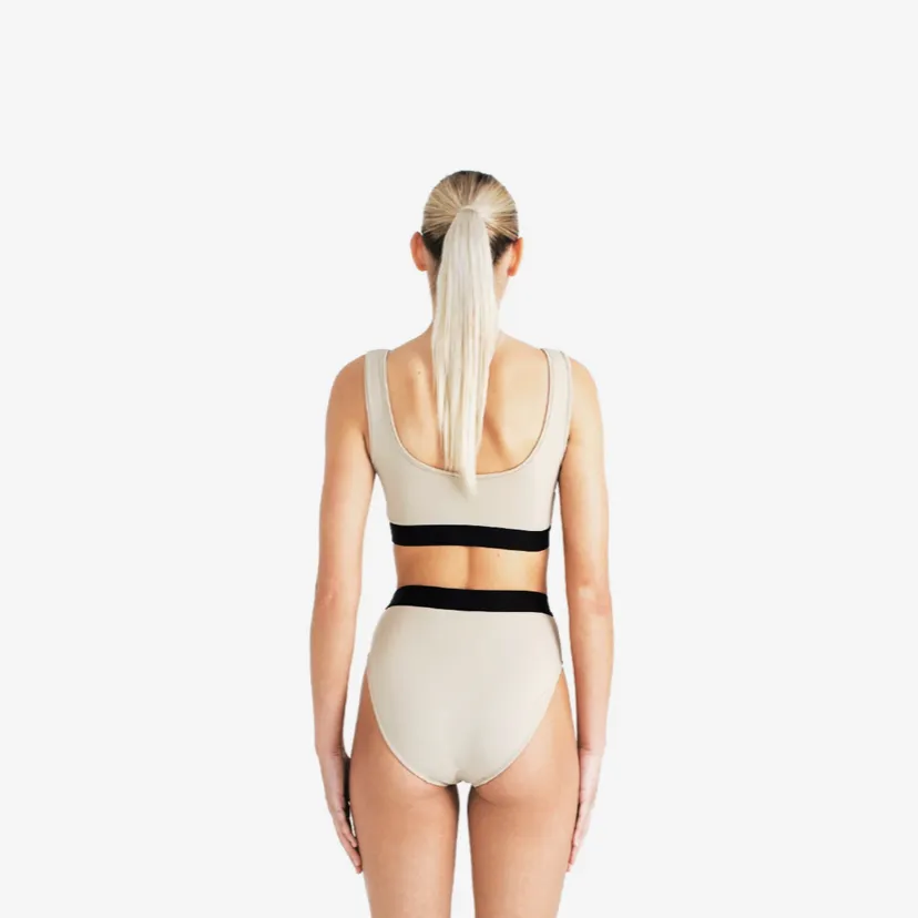 BNWOT Size XS Beth Richards Metallic Kim bikini top photo 3